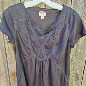 Mossimo Lattice Lace Black Top XL